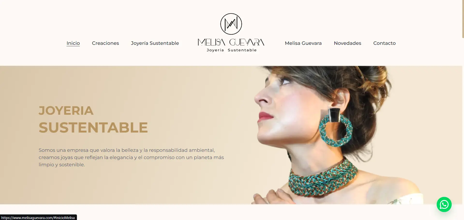 Captura de pantalla del proyecto Melisa Guevara
